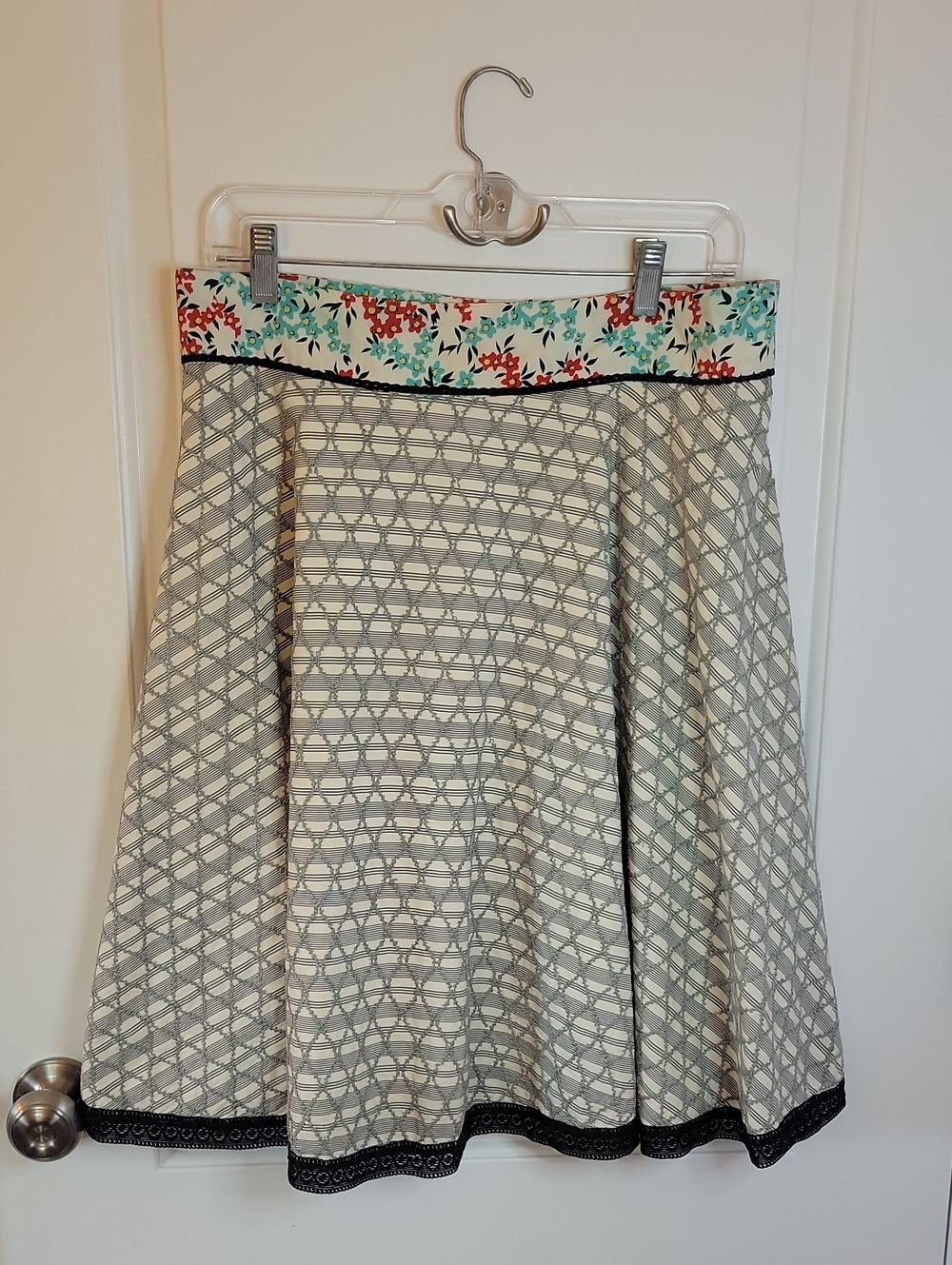 Custo Barcelo Mixed Fabric Skirt